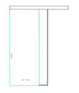 SSGA-8 Розсувні двері зі скла - Скляна розсувна перегородка