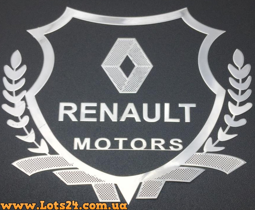 Авто значок RENAULT Motors наклейка на машину авто наклейки значки марки машин на кузов бампер скло двері капот крила багажник, фото 1