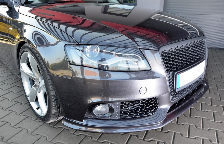 Губа Audi A4 B8 (07-12) тюнінг обвіс спідниця переднього бампера стиль S-Line