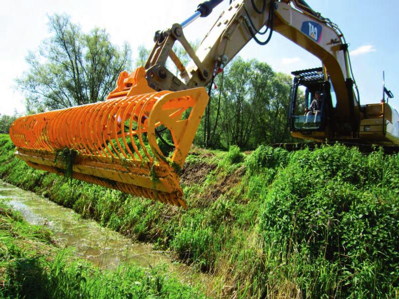 Ріжучий ківш для очищення водних каналів Mowing Bucket MRZT (2.5-5.5 м)