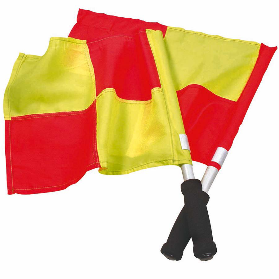 Прапорець Лайнсмена Аматорський SELECT Lineman's flag Classic, 2 прапори жовт/кр