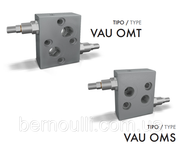 Запобіжний клапан VAU 3/4"OMT 50-250 Bar