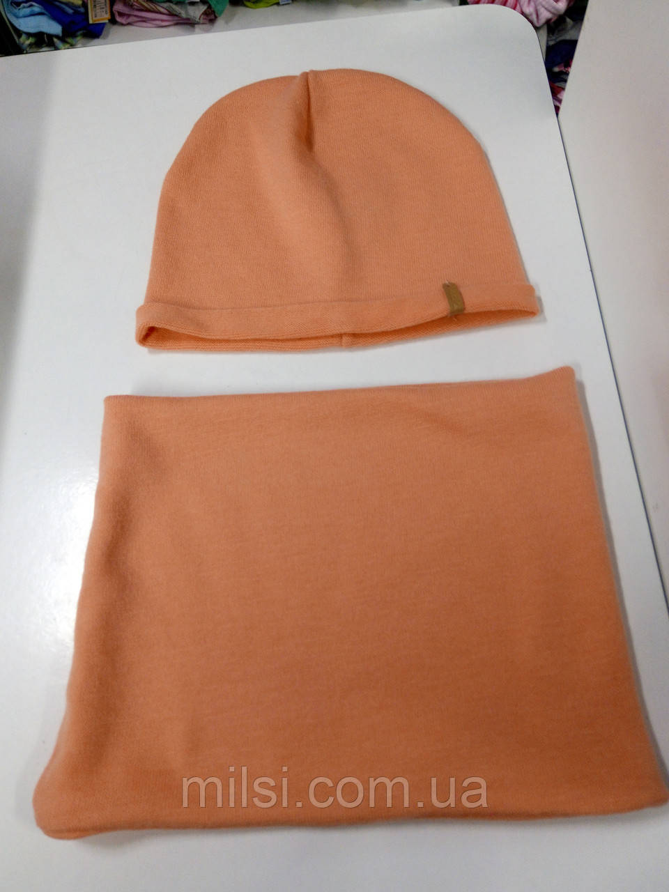 Комплект (шапка+хомут) весн дівч Babasik "Френсіс" асорті 54-56