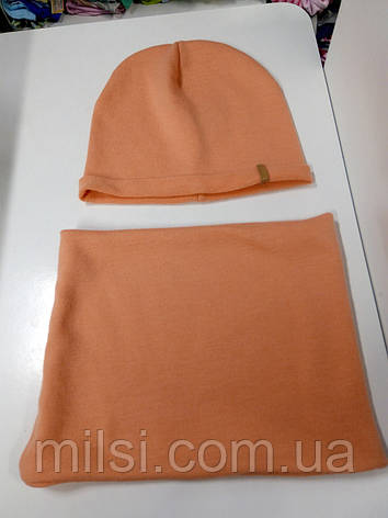 Комплект (шапка+хомут) весн дівч Babasik "Френсіс" асорті 54-56, фото 1