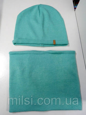 Комплект (шапка+хомут) весн дівч Babasik "Френсіс" асорті 54-56, фото 2