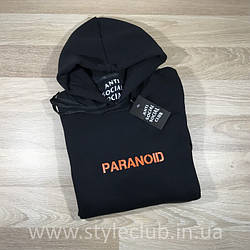 Anti Social Social Club Paranoid • Толстовка худі жіноча • Бірки ASSC друк