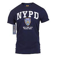 Футболка чоловіча офіційна NYPD OFFICIALLY LICENSED поліції Нью-Йорка синя США