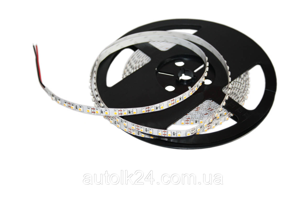 Світлодіодна LED-стрічка 120Led 3528 SMD/M 12V тепле біле світло, фото 1