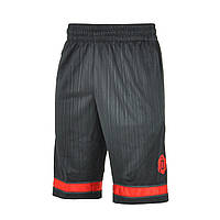 Шорти чоловічі баскетбольні adidas Rose Squad AH4038 (чорні з червоним, тренувальні, з логотипом адідас)