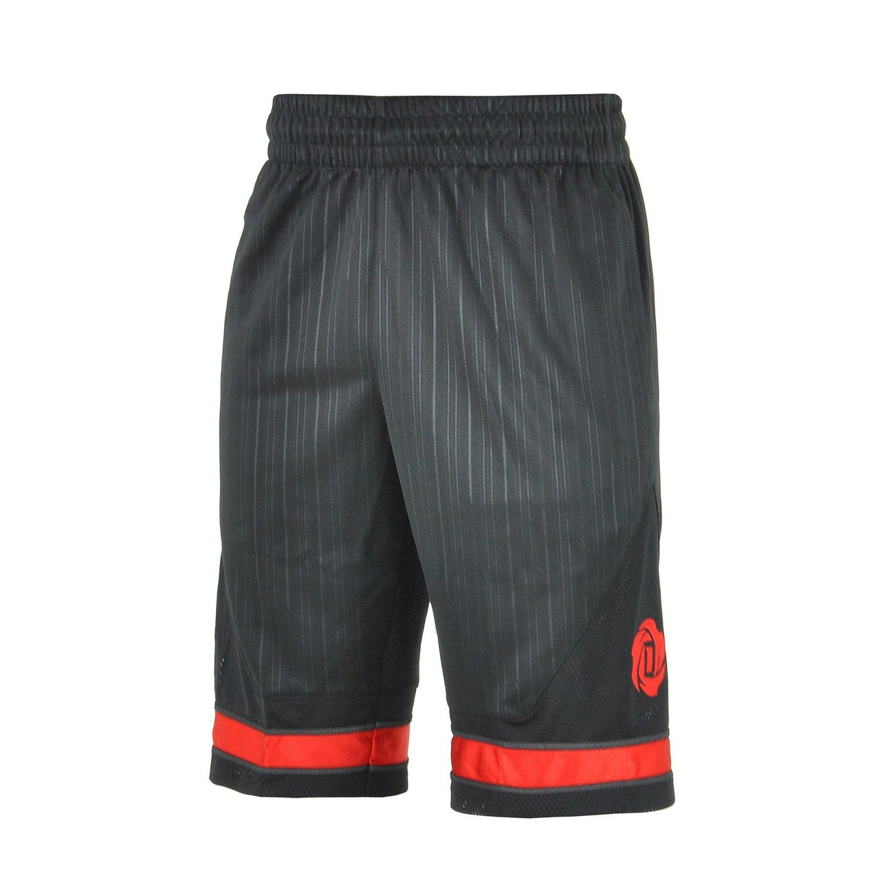 Шорти чоловічі баскетбольні adidas Rose Squad AH4038 (чорні з червоним, тренувальні, з логотипом адідас), фото 1