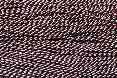 Канат декоративний 1.5мм бордо+білий+темно-синій моток 100м