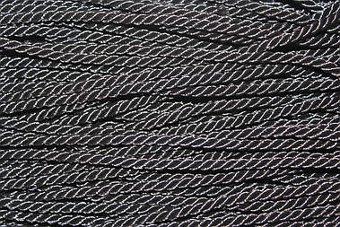 Канат декоративний 5мм тейлон чорний моток 100м