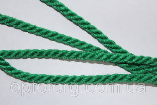 Канат декоративний 6 мм (40с) (100 м) зелений 081, фото 2