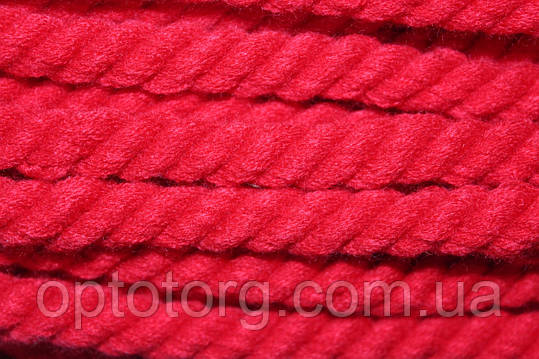 Канат декоративний 12мм червоний акрил моток 30м, фото 2