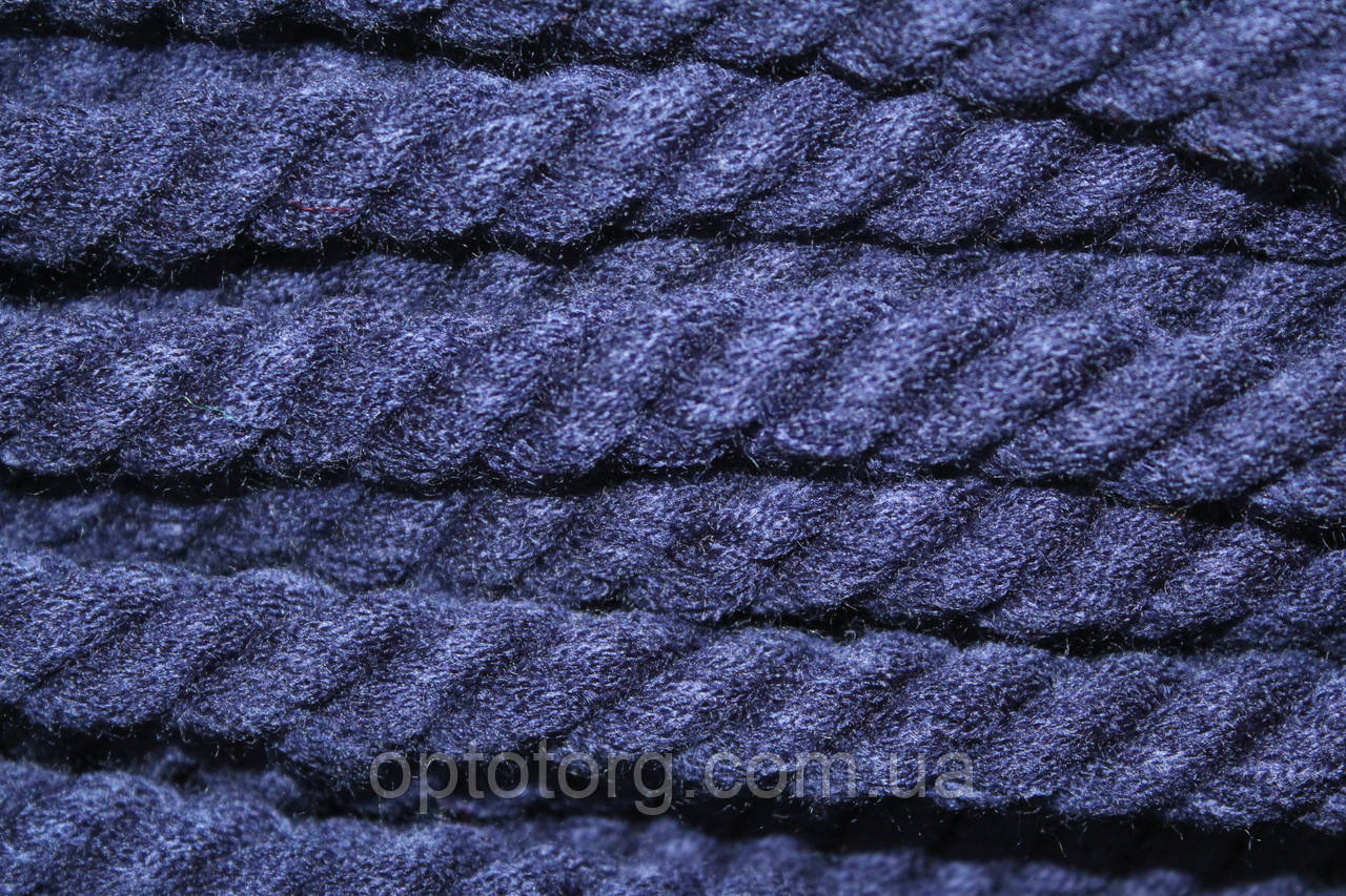 Канат декоративний акрил 12 мм (30 м) т.синій