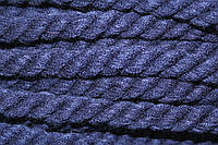 Канат декоративный 12мм темно-синий акрил моток 30м