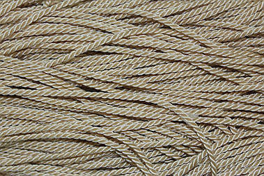 Канат декоративний 3.5мм світло-бежевий моток 100м