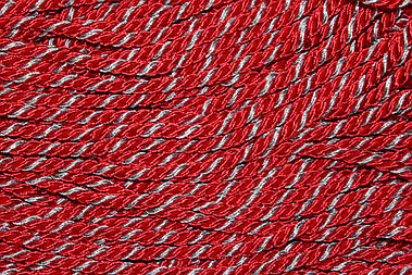 Канат декоративний ПЕ 10 мм тейлон (100 м) червоний + срібло