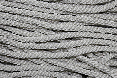 Канат декоративний 10мм світло-бежевий поліестер моток 100м