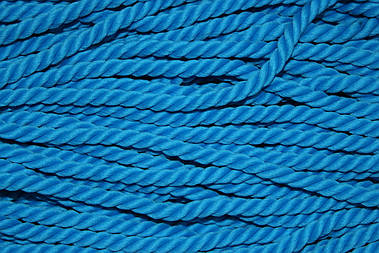 Канат декоративний м'який 6мм поліестер бірюза моток 50м