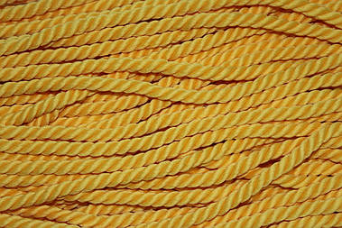 Канат декоративний м'який 6мм поліестер жовтий моток 50м