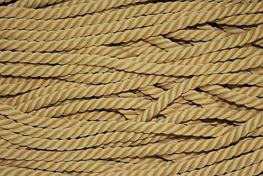 Канат декоративний м'який 6мм поліестер пісочний моток 50м