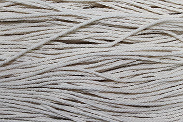 Канат декоративний 2.5мм бавовняний молочний моток 100м