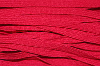 Тесьма Красная шнур плоский акрил 10мм, моток 100м