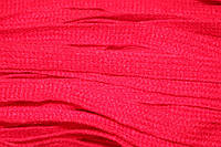 Тесьма Красная шнур плоский акрил 10мм, моток 100м