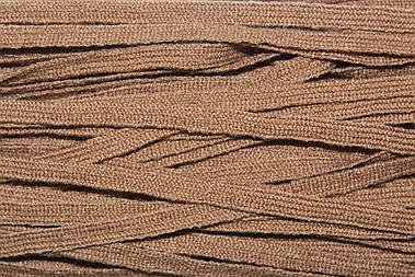 Тасьма Коричневий шнур плоский акрил 6мм, моток 50м