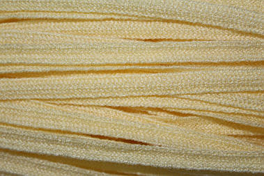 Тасьма Світло-жовтий шнур плоский акрил 6мм, моток 50м