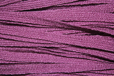 Тасьма акрил Темно-бузковий шнур плоский 6мм, моток 50м