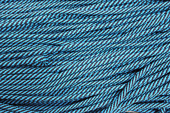 Шнур спіраль 7мм бірюза+темно-синій моток 100м, фото 2