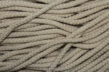 Шнур круглий акрил 10мм бежевий моток 100м