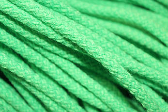 Шнур круглий акрил 8мм зелений моток 100м, фото 2
