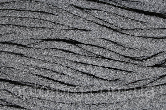 Шнур круглий акрил 8мм темно-сірий моток 100м, фото 2