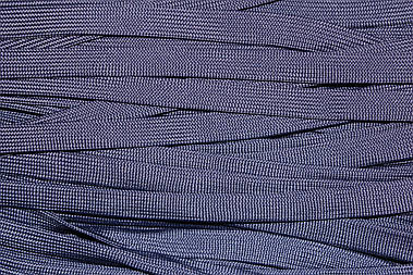Шнур плоский поліестер 15мм темно-синій моток 100м плетіння 4*64