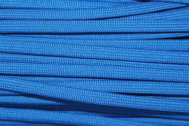 Шнур плоский поліестер 7мм волошка моток 100м