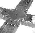 З'єднувач хрестоподібний універсальний для стельового CD профілю (краб), фото 2