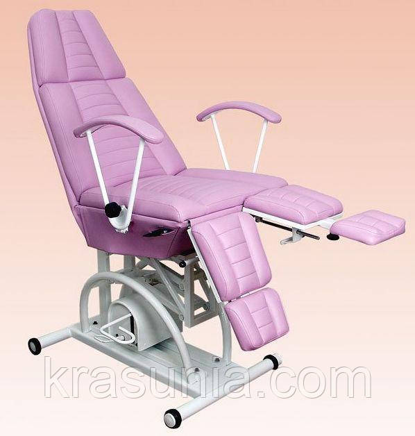 Педикюрно-косметологічне крісло КП-3 з підставкою, фото 1
