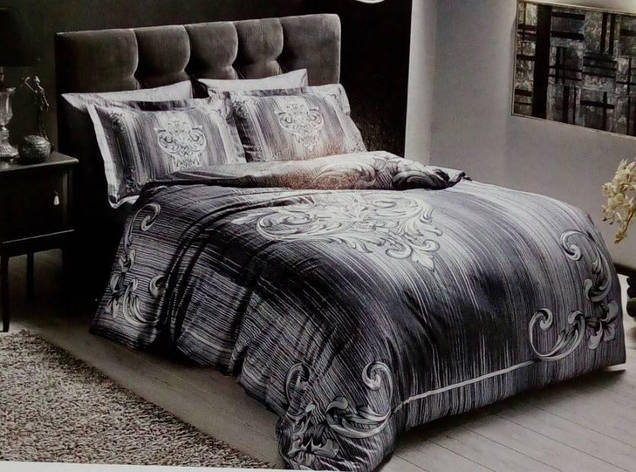 Постільна білизна TAC delux Serenity gri євро, фото 1