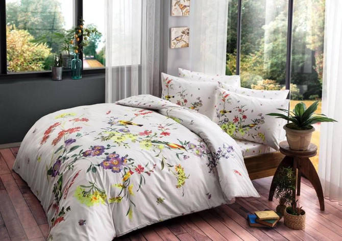 Постільна білизна TAC ranforce Scarlet євро, фото 1