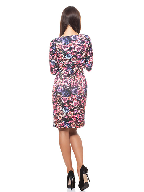 Цветастое женское платье (XS-M) - фото 2 - id-p50505632