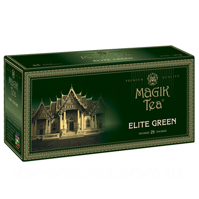 Зелений чай у фільтр-пакетах «Magik Tea Elite Green» (25ф/п)