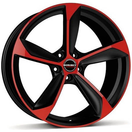 Диски від Borbet S колір Black Red Matt