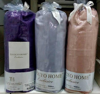 Простирадло на гумці з наволочками сатин TIVOLYO HOME білий, 160*200, фото 4