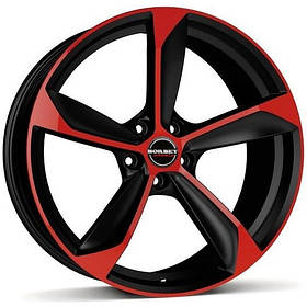 Диски Borbet S колір Black Red Matt параметри 8.5J x 19" 5 x 112 ET 45