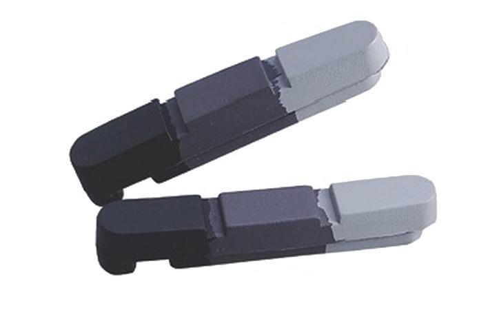 Картриджі для колодок Alligator для алюмінієвих ободів 55mm чорний/сірий/білий