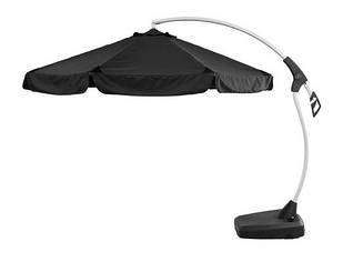 Зонт консольний з нахилом купола чорний, діаметр 3м