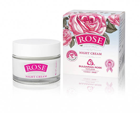Нічний крем для обличчя Rose Original від Bulgarian Rose 50 мл, фото 1